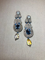 Upload the image to the Gallery viewer,BLUE EARRINGS

